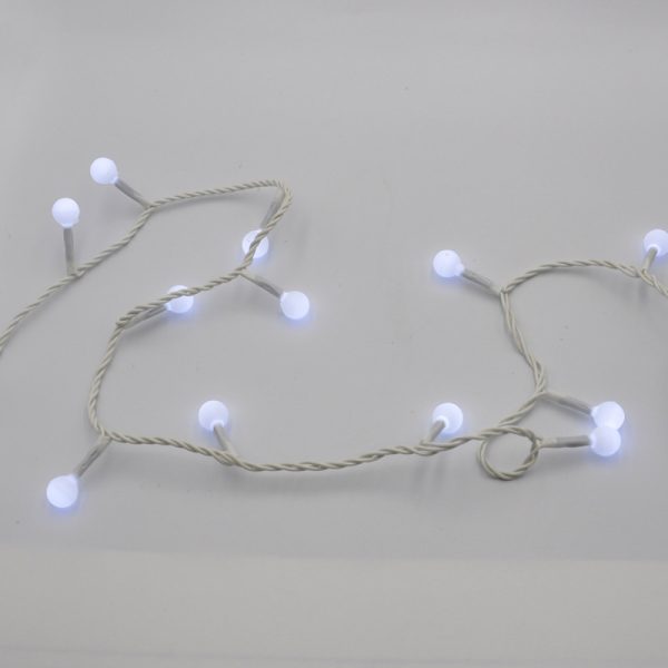 Гірлянда-нитка (String-Lights) 200W-6-1 внутрішня, пров.: білий, 12м (Білий)