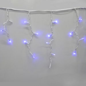 Гірлянда-бахрома (Icecle-Lights) 120 Short curtain-B-1 зовнішня, пров.:білий, 5м (Синій)