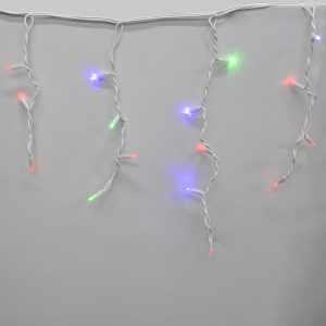 Гірлянда-бахрома (Icecle-Lights) 120 Short curtain-M-1 зовнішня, пров.:білий, 5м (Різнокольорова)