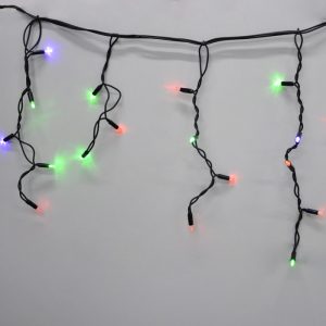 Гірлянда-бахрома (Icecle-Lights) 120 Short curtain-M-2 зовнішня, пров.: чорний, 5м (Різнокольорова)