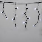 Гірлянда-бахрома (Icecle-Lights) 120 Short curtain-W-2 зовнішня, пров.: чорний, 5м (Білий-теплий)