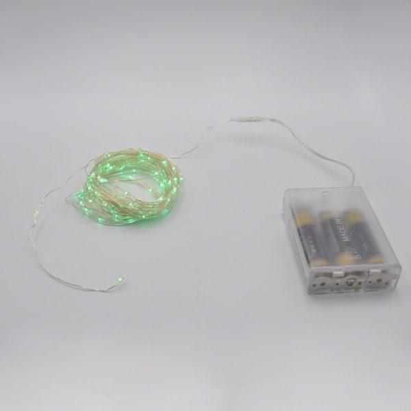 Гірлянда-роса (Copper Wire) 100G-1 Battery внутрішня, пров.:прозорий, (Зелений)