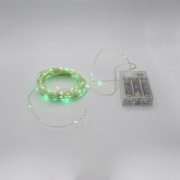 Гірлянда-роса (Copper Wire) 200G-1 Batteryвнутрішня, пров.:прозорий,(Зелений)