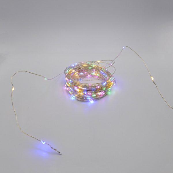 Гірлянда-роса (Copper Wire) 200M-4 внутрішня, пров.:прозорий, 20м (Різнокольорова)
