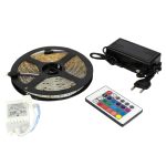 Гірлянда-стрічка (Rope-Lights) SMD5050-RGB універсальна, пров.:прозорий, 5м (Різнокольорова)