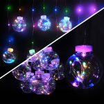 Гірлянда-штора (Curtain-Lights) 150M внутрішня, пров.:прозорий, 3м (Різнокольорова)