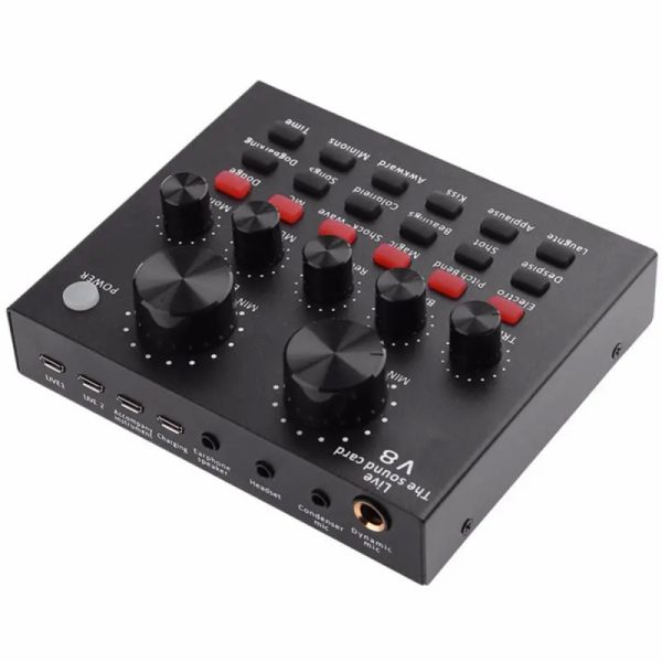 Зовнішня звукова карта V8 c Bluetooth та вбудованими пресетами