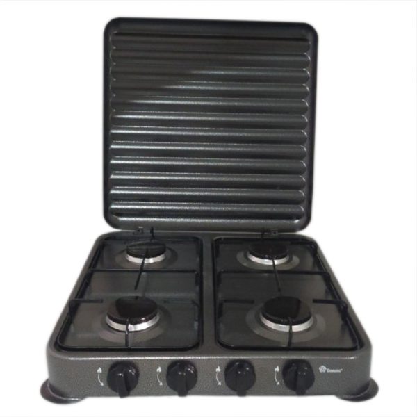 Плита газова Domotec MS-6604 4кф. (Сірий)