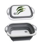 Дошка-миска обробна Folding Cutting Board 3в1 (складна обробна дошка)