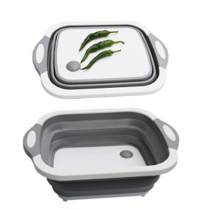 Дошка-миска обробна Folding Cutting Board 3в1 (складна обробна дошка)