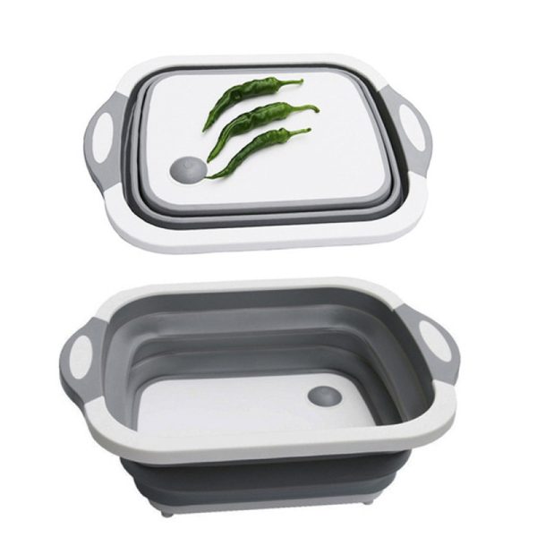 Дошка-миска обробна Folding Cutting Board 3в1 (складна обробна дошка)