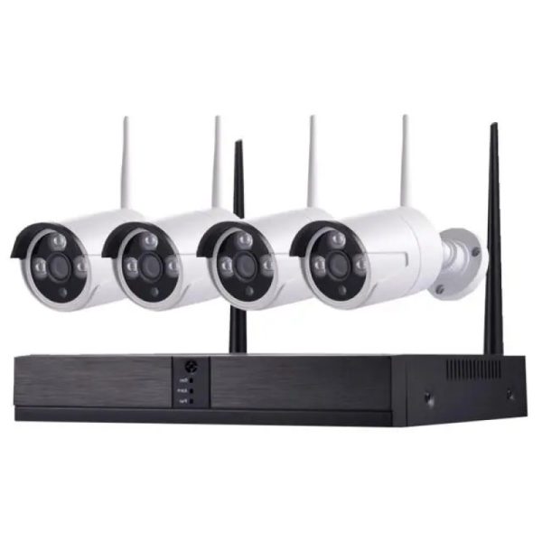 Комплект відеоспостереження бездротової Full HD Wi-Fi на 4 камери з реєстратором