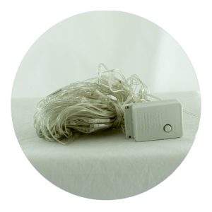 Гірлянда-сітка (Net-Lights) внутрішня 120PICM різнокольорова (пров.:прозорий; 1.3м)