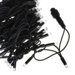 Гірлянда-нитка (String-Lights) зовнішня+з'єдн. 100L 3.3 B синій (пров.: чорний; 10м)
