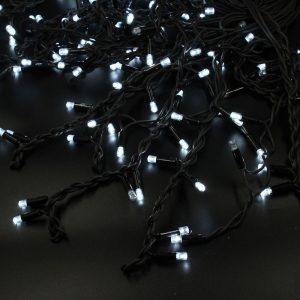 Гірлянда-бахрома LED 150 3.3Line Short curtain -Бульби/Бахрома W-1 біла 10м*1,5м Вул.