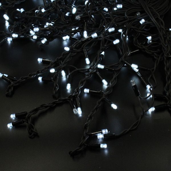 Гірлянда-бахрома LED 150 3.3Line Short curtain -Бульби/Бахрома W-1 біла 10м*1,5м Вул.