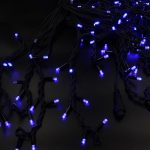Гірлянда-бахрома LED 200 3.3Line Short curtain (Бульби/Бахрома) B-1 синя 10м*1,5м Вул.+з'єдн.